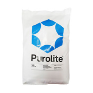 Résine de déminéralisation Purolite. Sac de résine