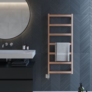 Calder : Chauffe-serviettes en inox design, 8 finitions métalliques