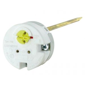 Thermostat embrochable Cotherm, boitier cylindrique, 450 mm, 30/80 degrés, mono