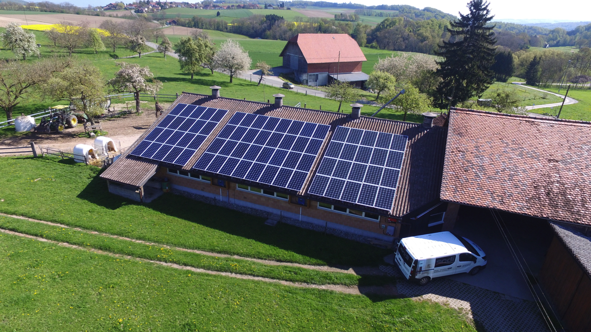 Centrale solaire de 19'840 Wc à 1536 Combremont-le-Petit